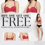 Buy 1 Get 1 Free - Women Lightly Padded Bra Pack Of 2