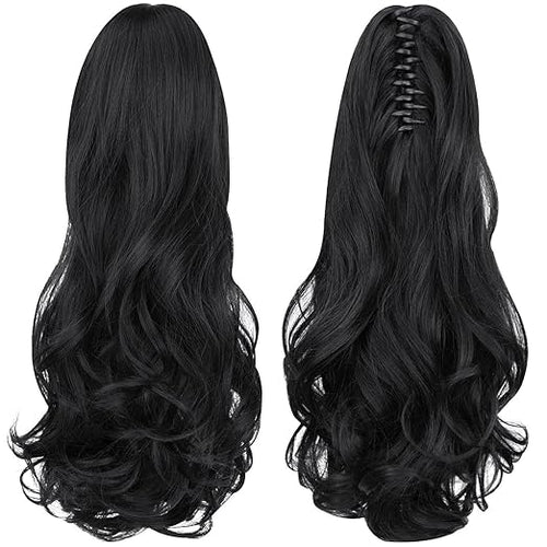 22 Inch Ponytail Hair Extension + FREE Messy Hair Bun (Juda)