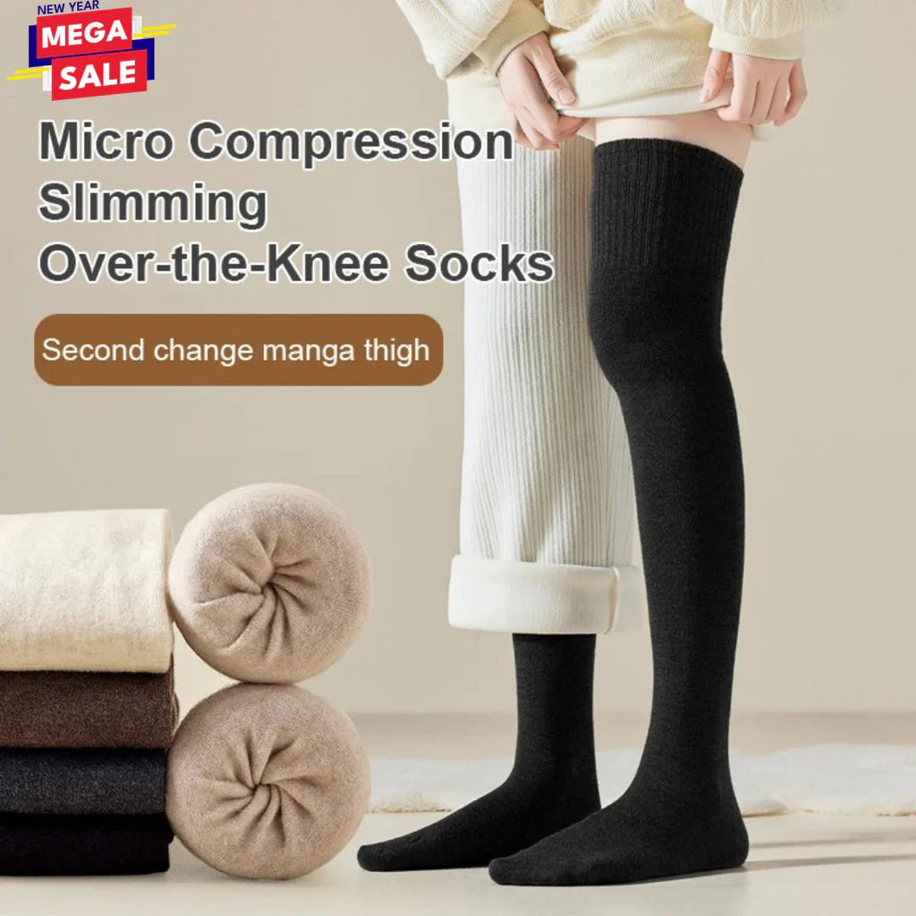 Buy 1 Get 2 Free - Micro Compression Slimming Knee-High Warm Stocking for Women