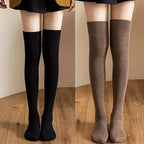 Buy 1 Get 2 Free - Warm and Over-the-Knee, Woolen Socks – Knitted, Non-Slip, Stylish Comfort